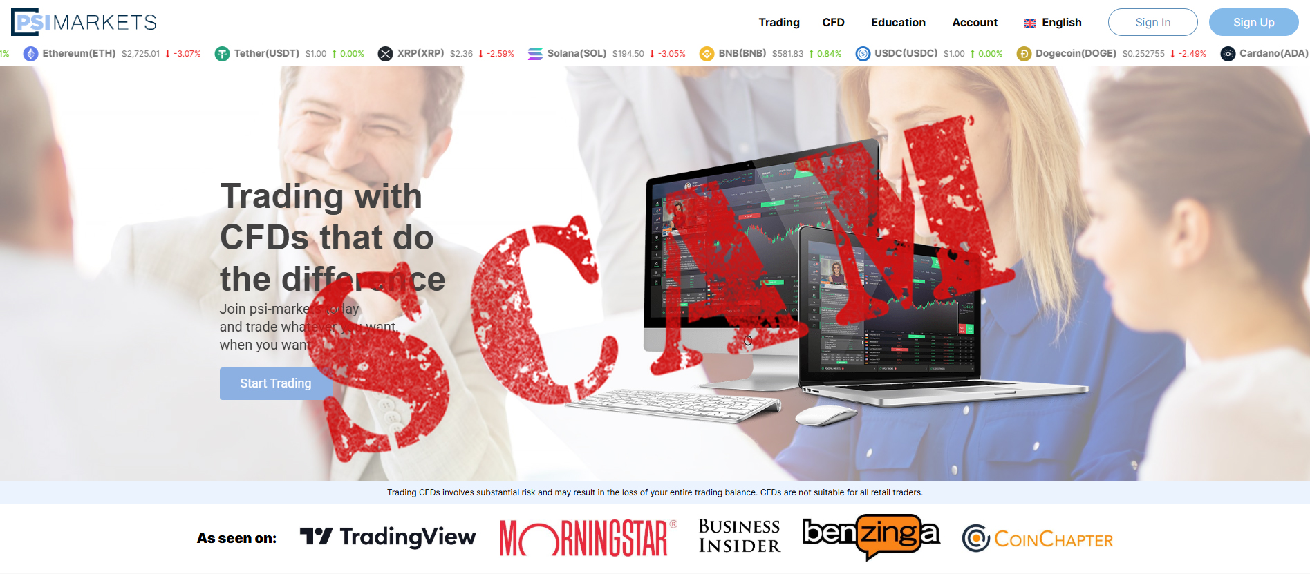 PSI Markets has been identified as a total scam