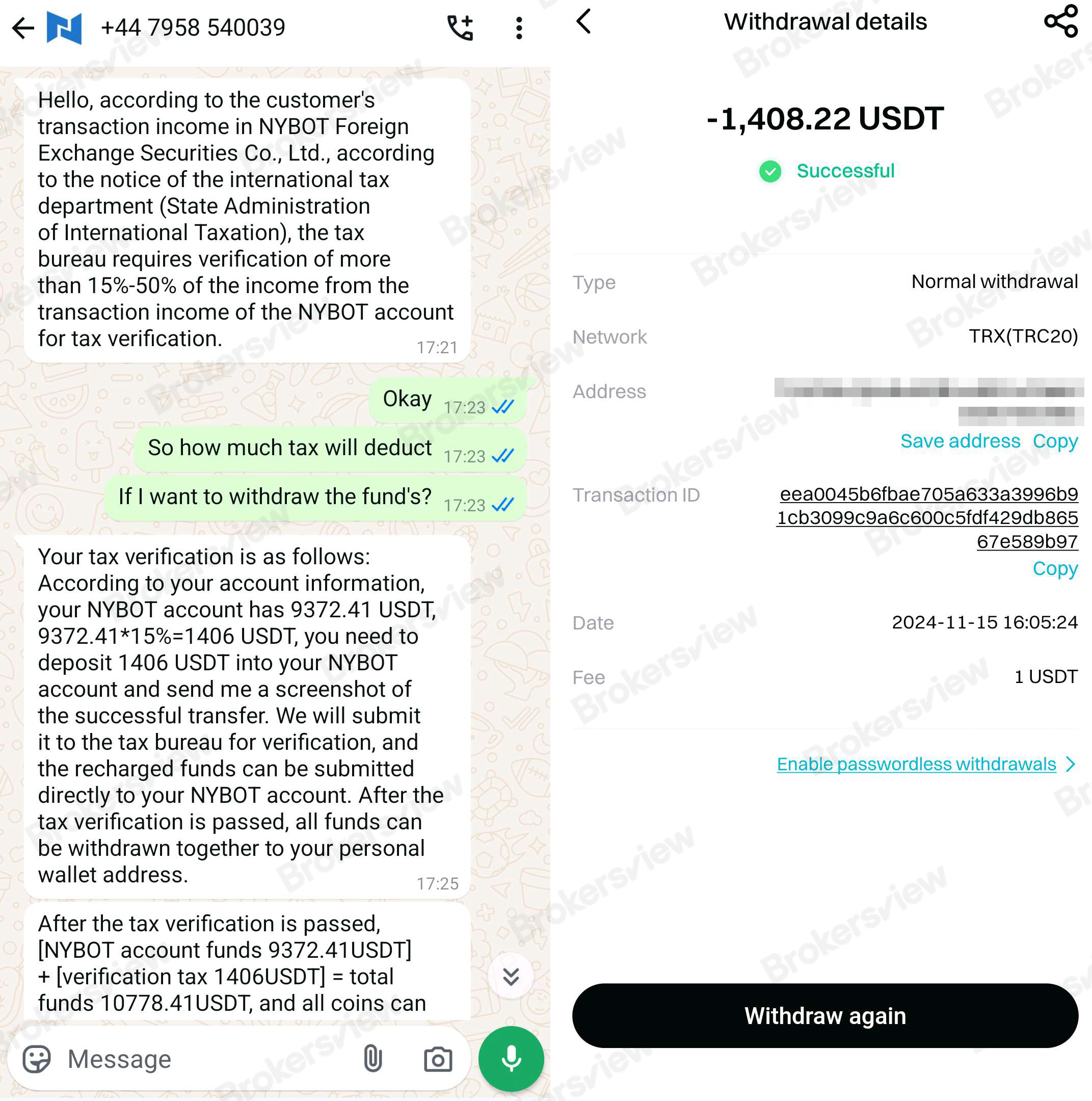 NYBOT Global asked client to pay income tax