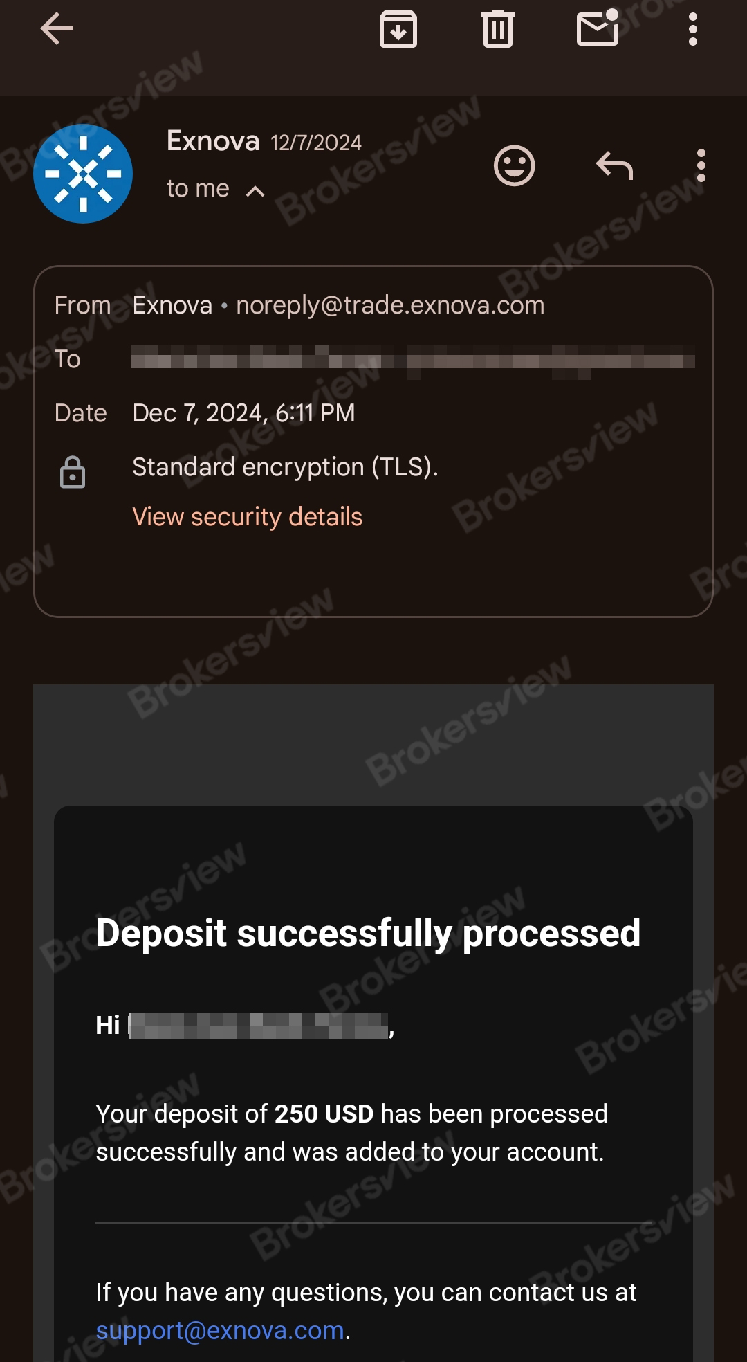 ลูกค้าฝากเงินบนแพลตฟอร์ม Exnova