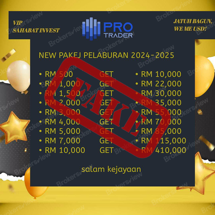 The fake investment scheme 'ProTrader' promised unrealistic profit