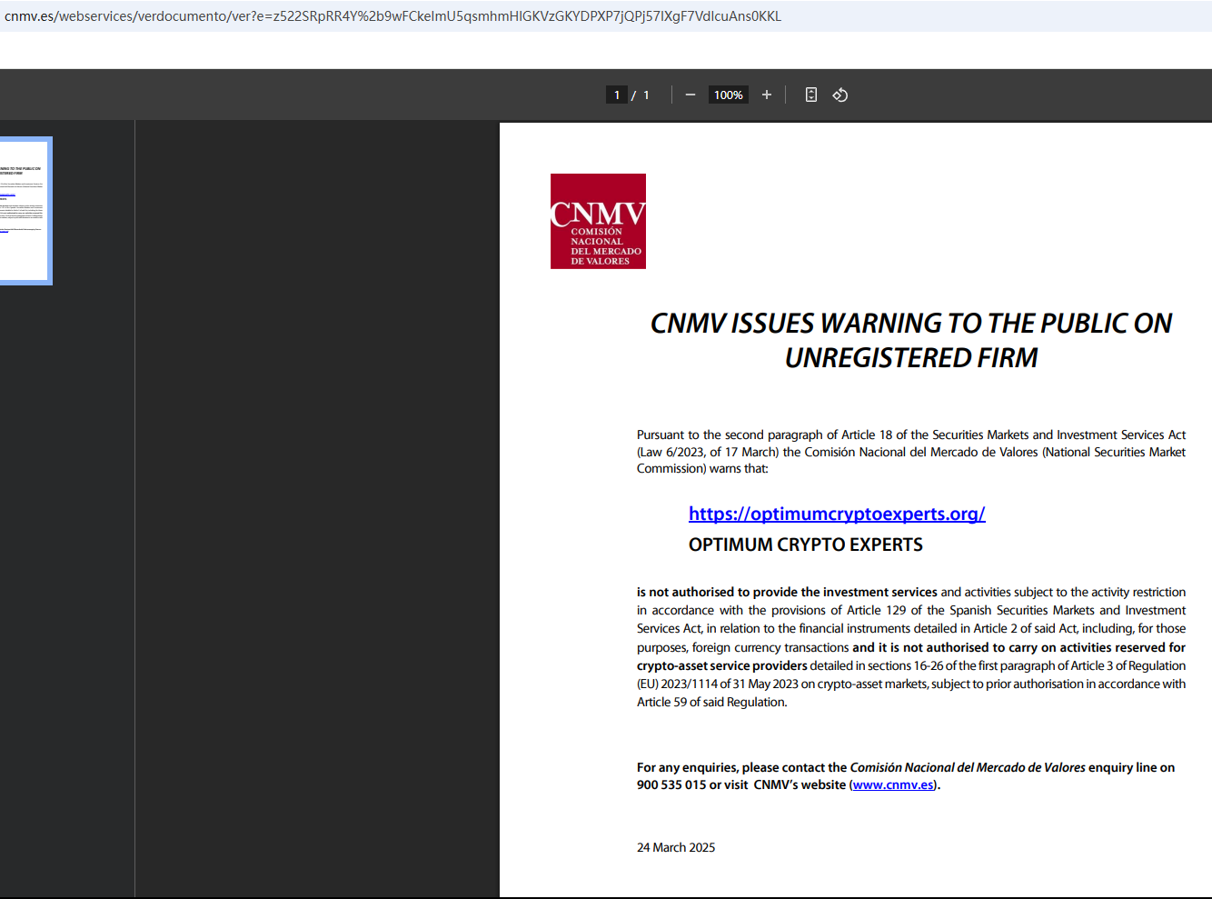 OPTIMUM CRYPTO EXPERTS Review 2026 | Information about OPTIMUM CRYPTO  EXPERTS Forex Broker - BrokersView