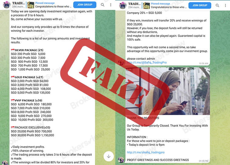 Penipu menjanjikan pengembalian yang menggiurkan kepada investor