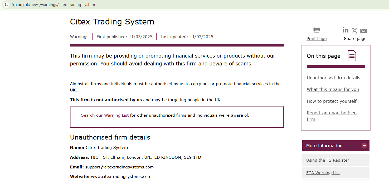 Citex Trading System Review 2026 | Information about Citex Trading System  Forex Broker - BrokersView