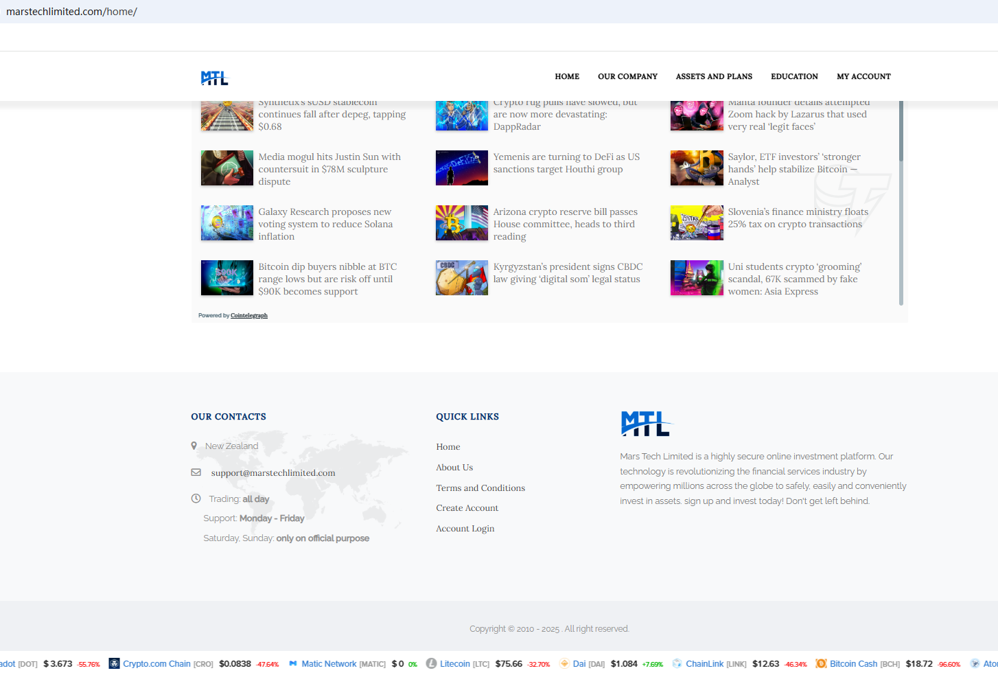 Mars Tech Limited Review 2026 | Information about Mars Tech Limited Forex  Broker - BrokersView