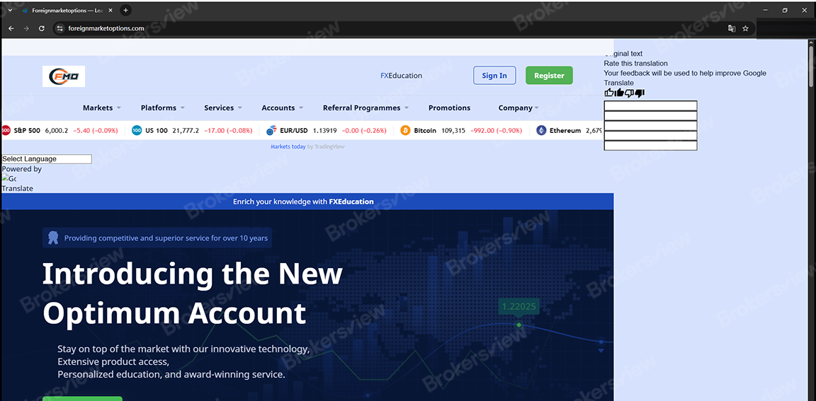 Foreignmarketoptions / Foreignmarketoptions Limited