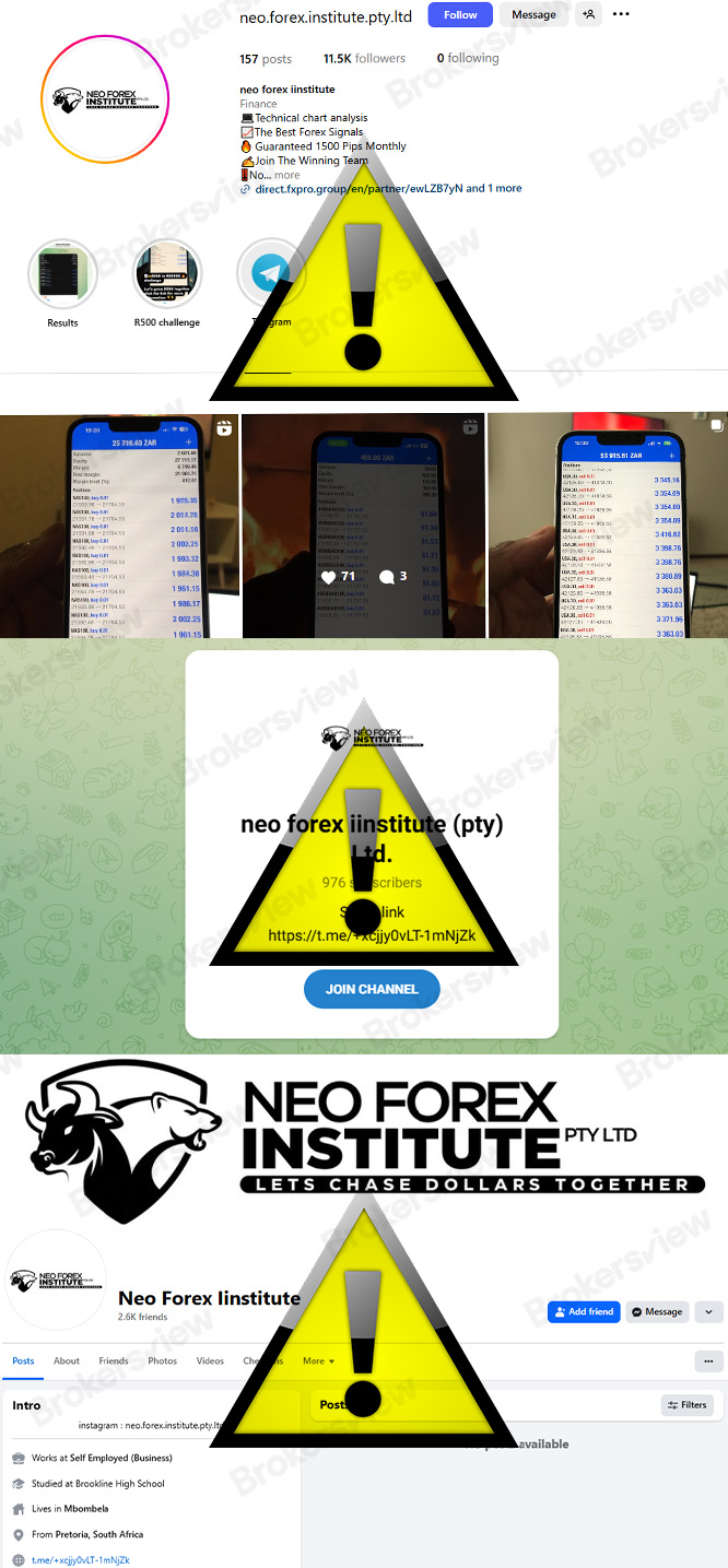 FSCA警告未经授权的信号提供商Neo Forex Institute - BrokersView