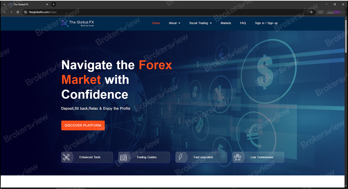 TheGlobalFx's website