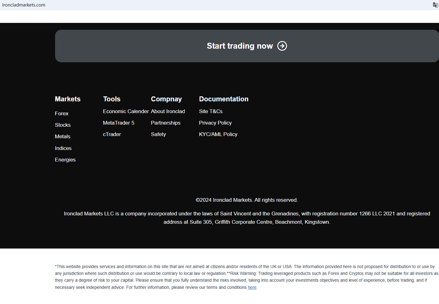 Ironclad Markets 平台怎么样？安全正规靠谱吗？ - BrokersView