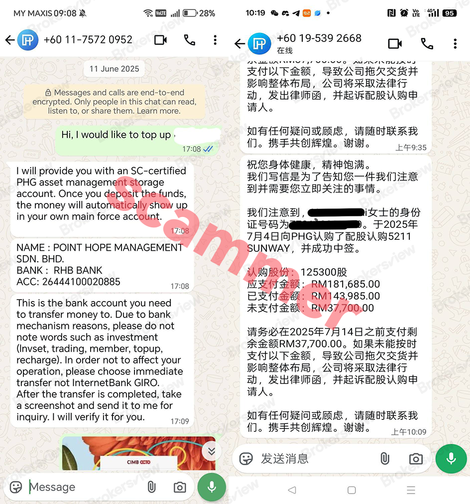 Scammer asked for bank transfer and additional payment via WhatsApp