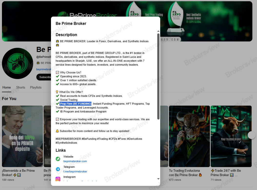 客户指控Be Prime Broker平台诈骗——BrokersView展开调查- BrokersView