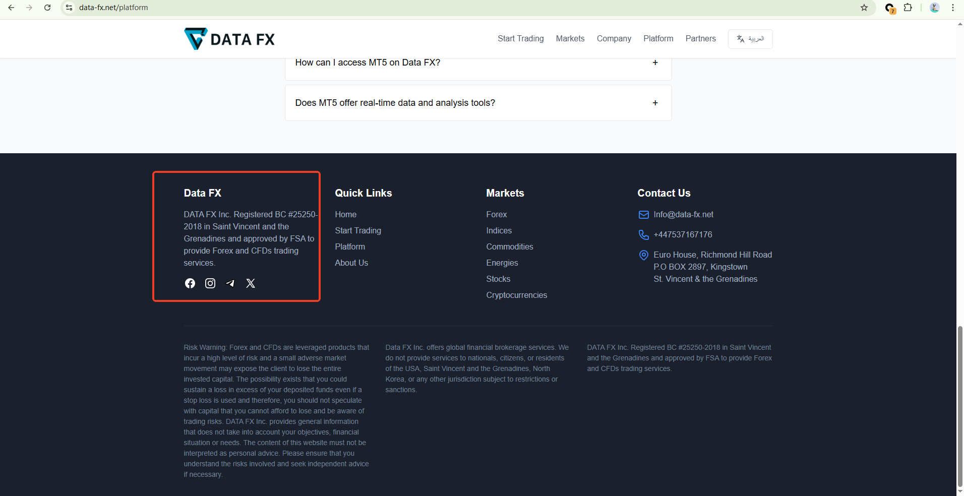 Data FX Review 2026 | Information about Data FX Forex Broker - BrokersView