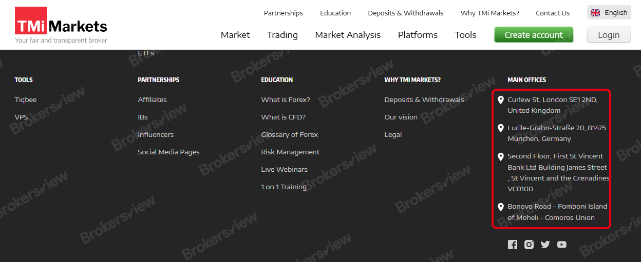 TMi Markets claims to have launched offices in several countries