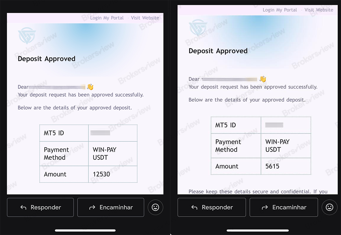 The client deposited about $18,000 in WinproFX