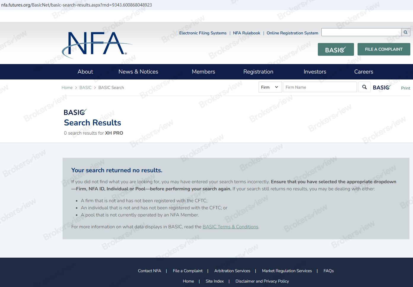 XH Pro is not an NFA member