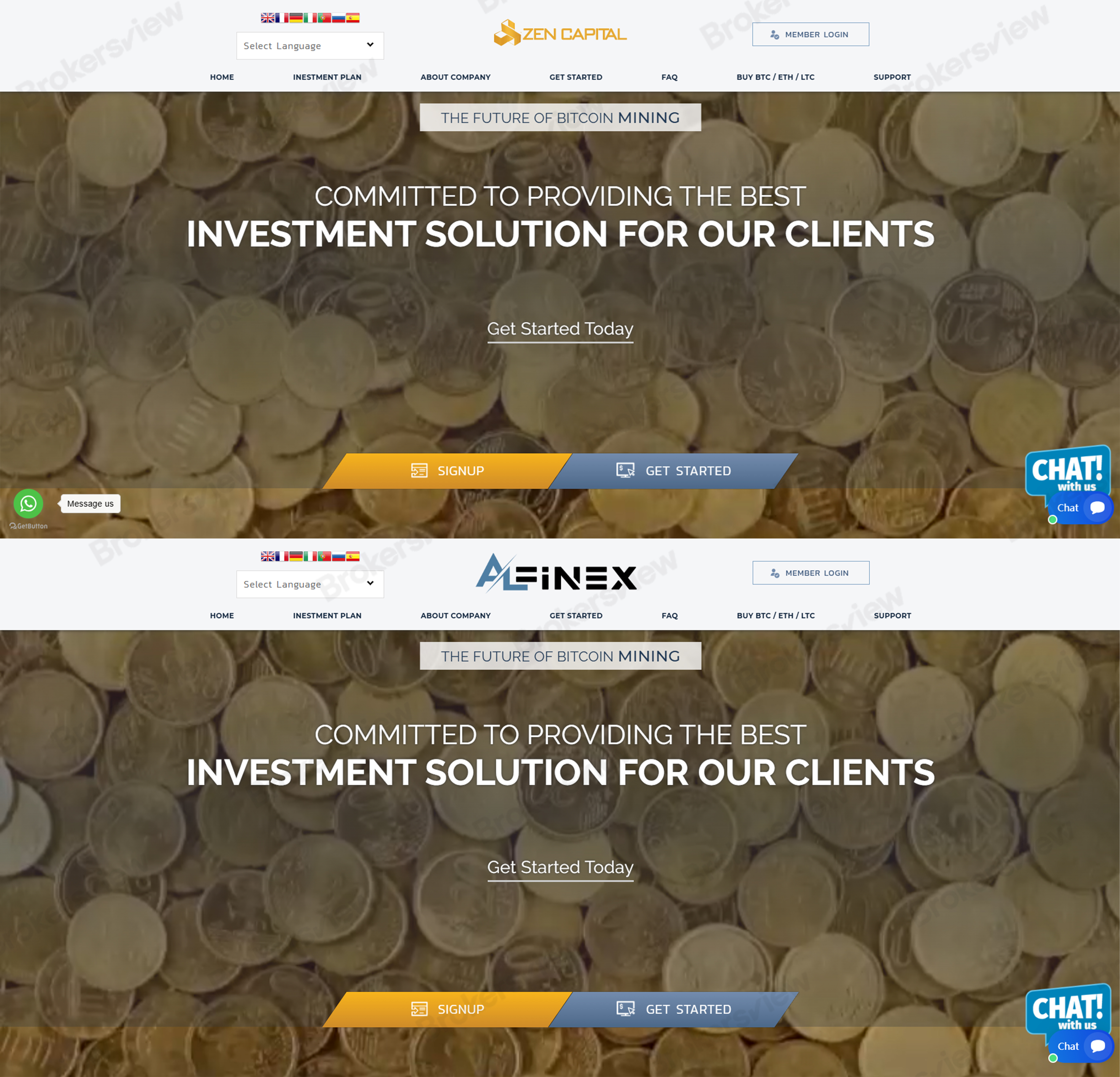 Zen Capital–ALFINEXの詐欺：重複サイト、偽の認証情報、投資家資金の