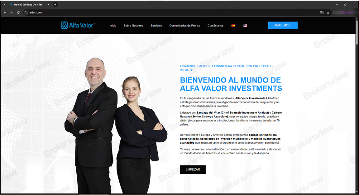 Santiago Del Vilar / ALFA VALOR INVESTMENT / ALFA VALOR INVESTMENT LTD
