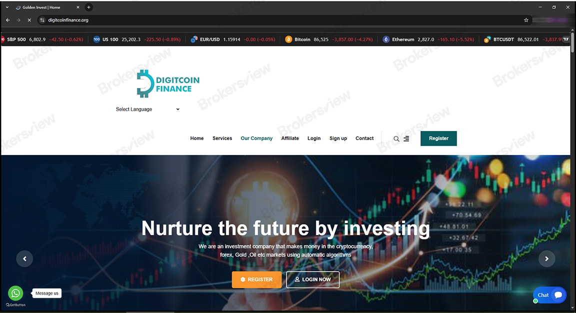 تمويل العملات الرقمية / digitcoinfinance.org / الاستثمار الذهبي / digitcoinfinance