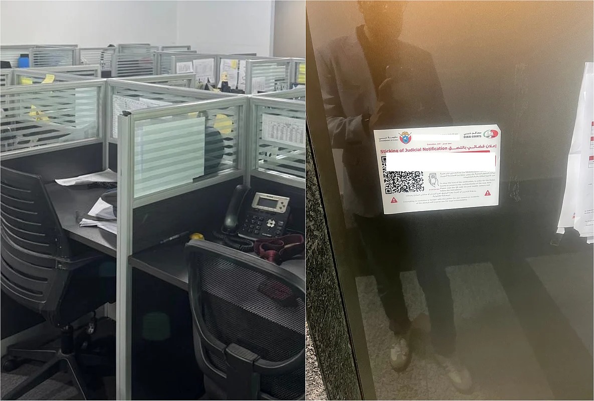 สำนักงาน Business Bay ปิดทำการหลังมีคำสั่งศาล ภาพโดย Mazhar Farooqui