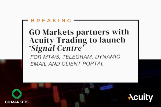 GO Markets 與 Acuity Trading 合作推出「信號中心」