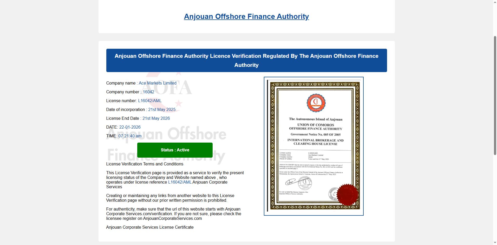 ACEMarkets 平台怎么样？安全正规靠谱吗？ - BrokersView