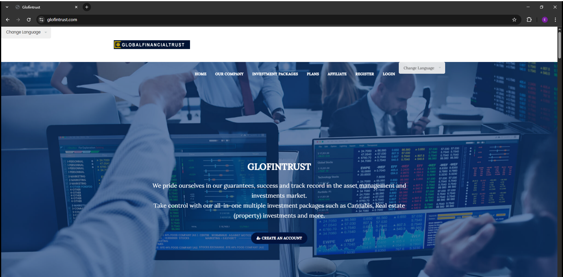 Glofintrust / glofintrust.com / Globalfinancialtrust