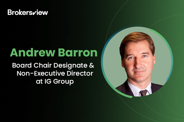 IG Group bổ nhiệm Andrew Barron làm Chủ tịch tương lai, Mike McTighe sẽ từ chức sau quá trình chuyển giao quyền lực.