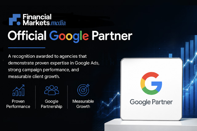 FinancialMarkets.media granted the Official Google Partner certification