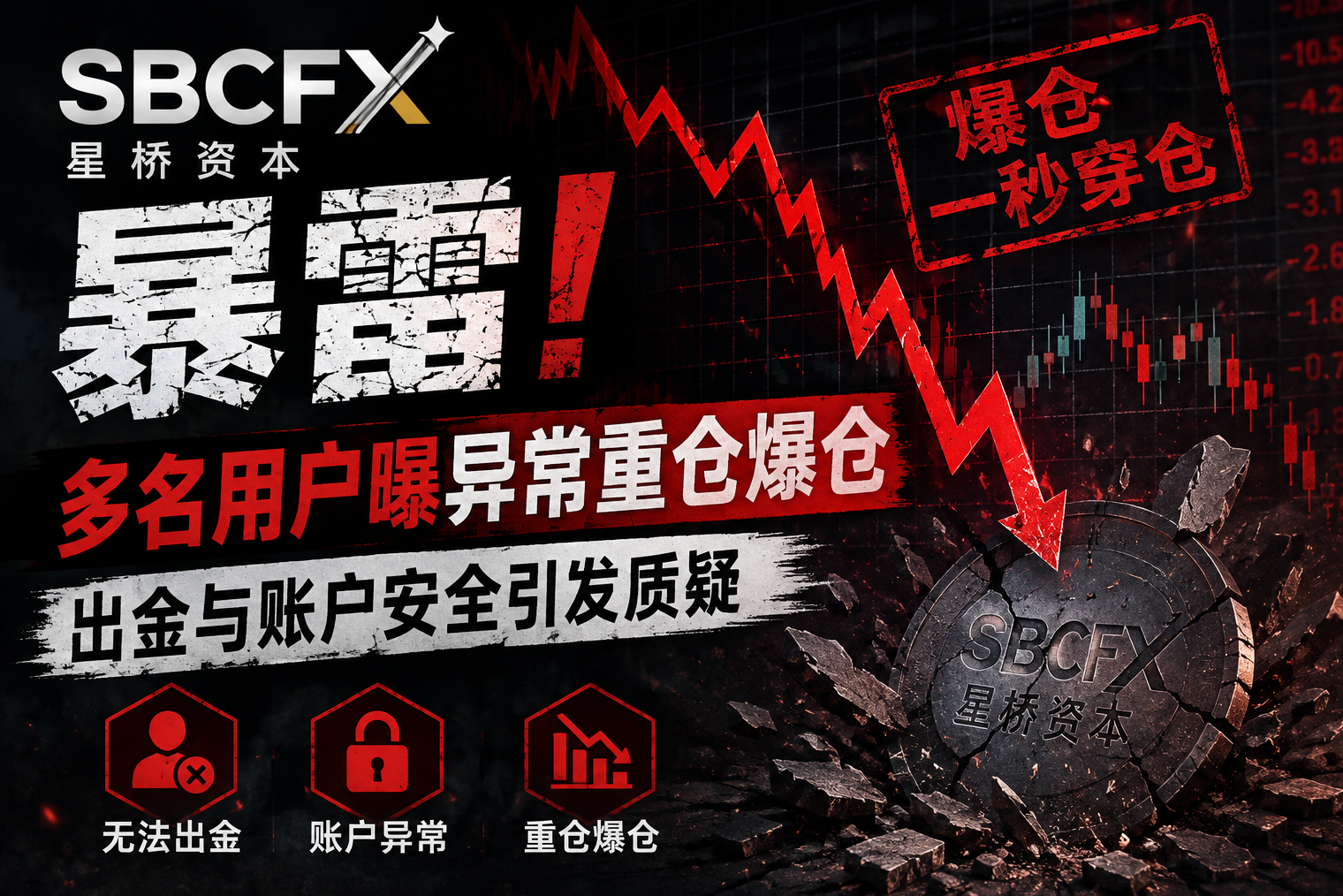 SBCFX（星桥资本）暴雷最新消息：大量账户一夜爆仓