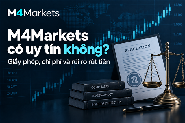 M4Markets có uy tín không? Giấy phép, chi phí và rủi ro rút tiền