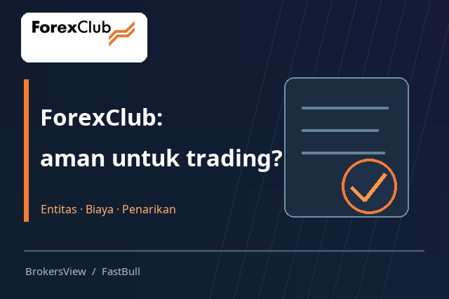 ForexClub Aman atau Tidak? Cek Entitas, Regulasi, Biaya, dan Penarikan