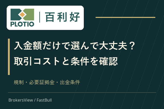 Plotioは選ぶ価値がある?規制・取引コスト・出金条件を検証