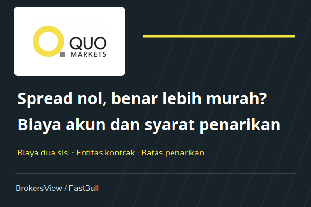 QuoMarkets Aman? Hitung Biaya Raw dan Zero serta Cek Syarat Penarikan