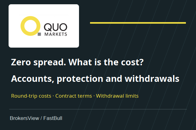 QuoMarkets Review: Raw vs Zero Costs, Regulation and Withdrawals