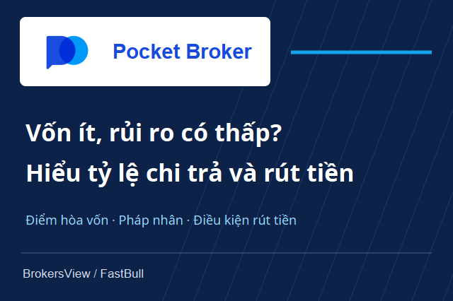 Pocket Broker có đáng chọn? Tỷ lệ chi trả, chi phí CFD và điều kiện rút tiền