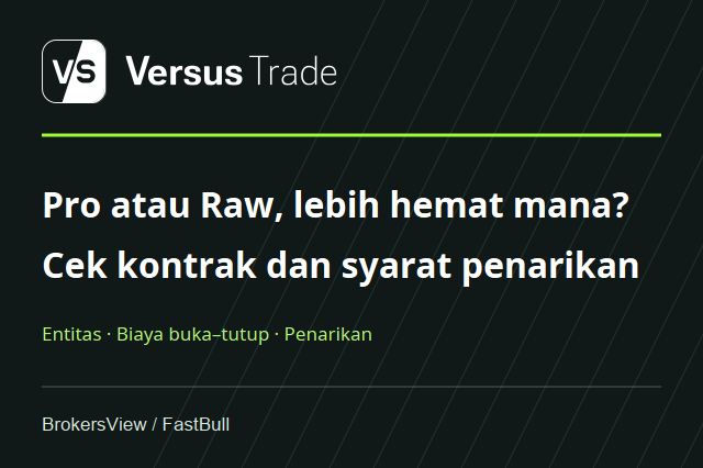 Versus Trade Aman? Bedah Regulasi, Biaya Pro–Raw dan Syarat Penarikan