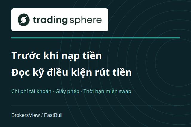 Trading Sphere có đáng tin? Phí tài khoản, điều kiện rút tiền và phạm vi bảo vệ